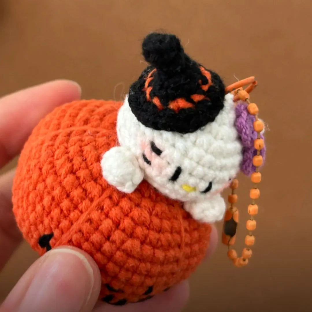 hello kitty pumpkin crochet pattern