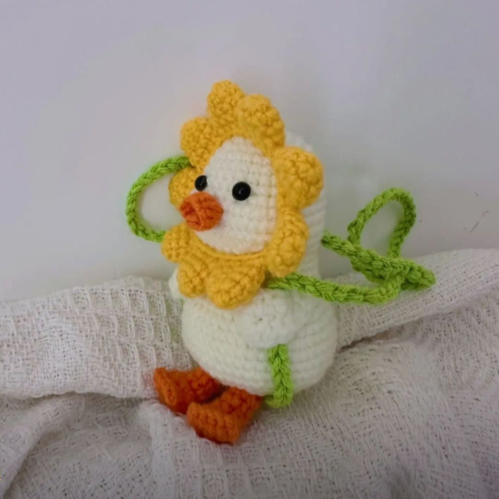 sunflower duck crochet pattern