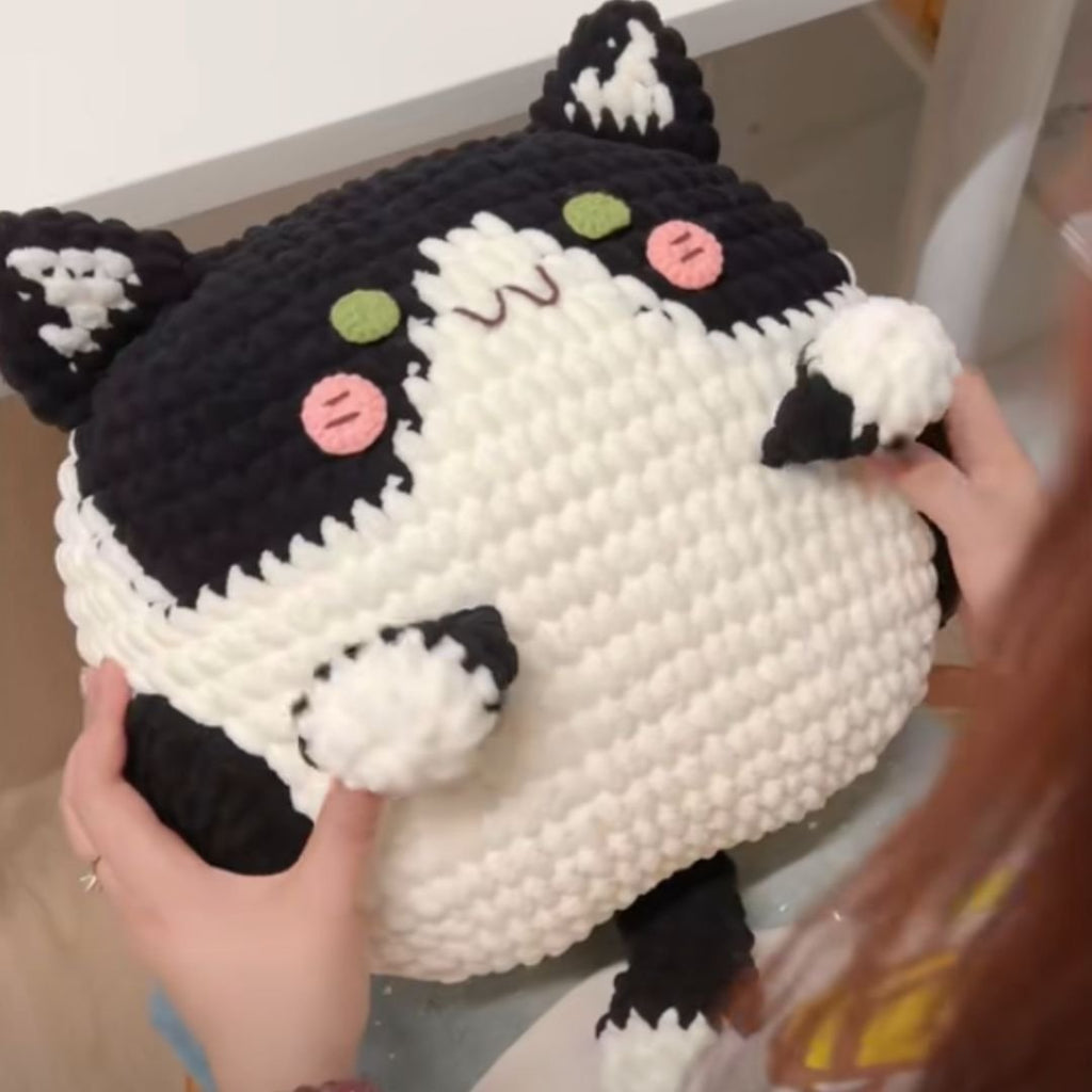 cute cat pillow crochet pattern
