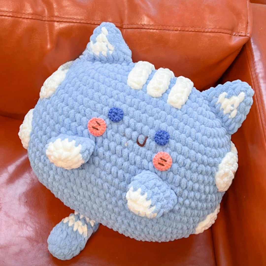 cute cat pillow crochet pattern