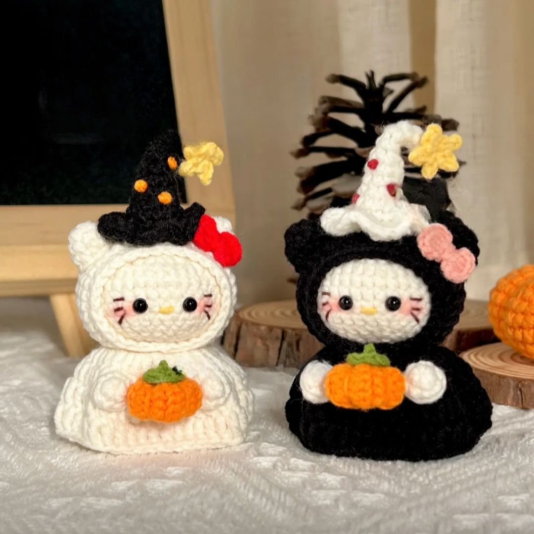 hello kitty halloween crochet pattern