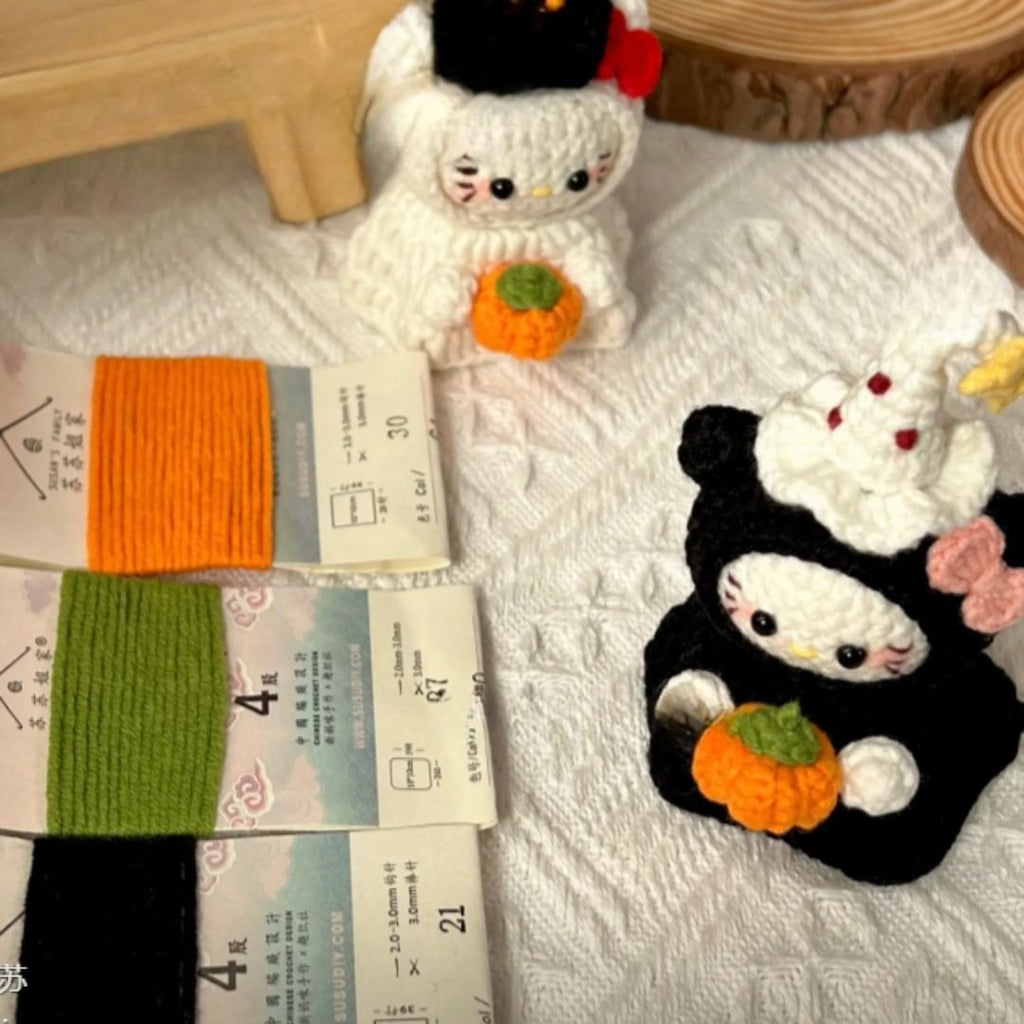 hello kitty halloween crochet pattern