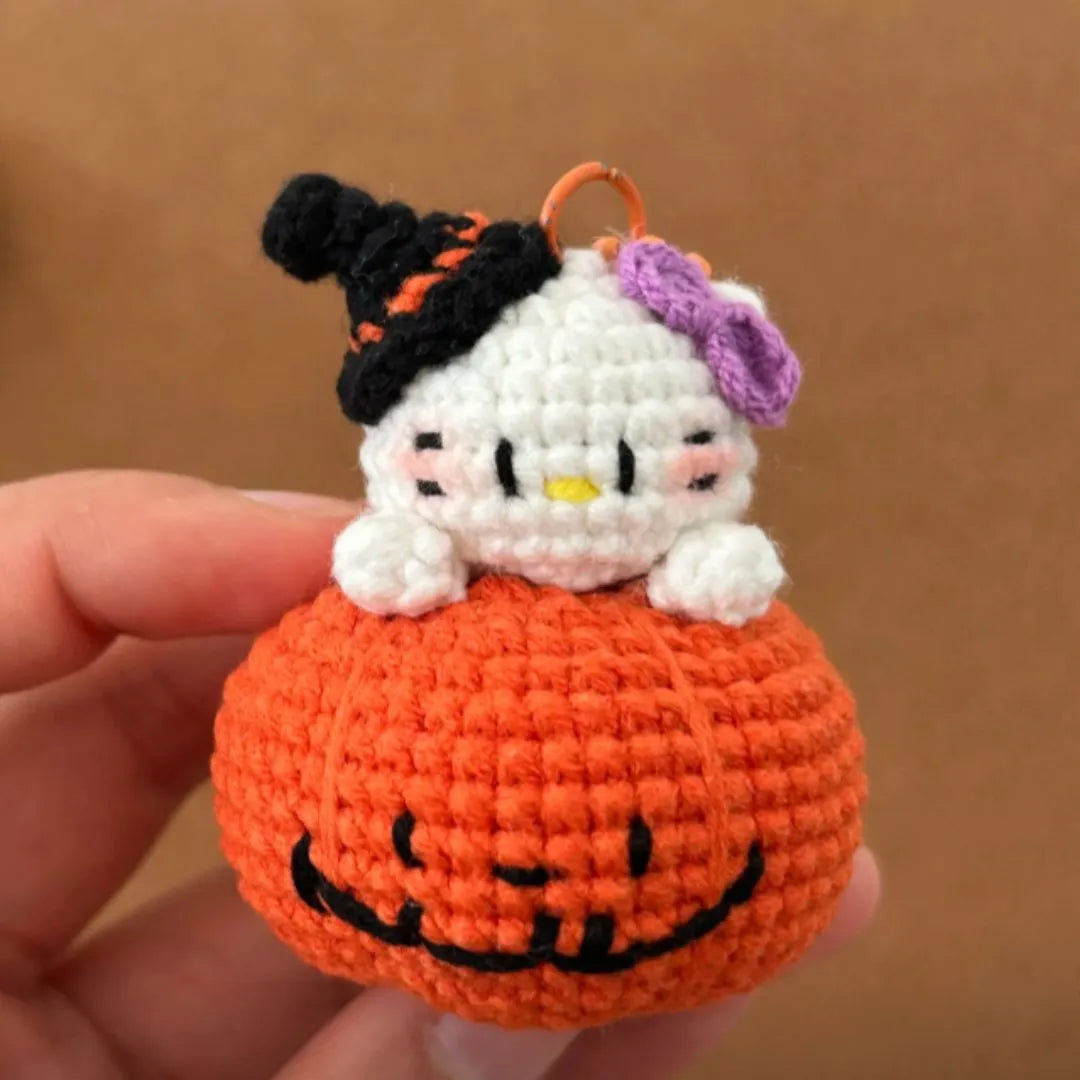 hello kitty pumpkin crochet pattern