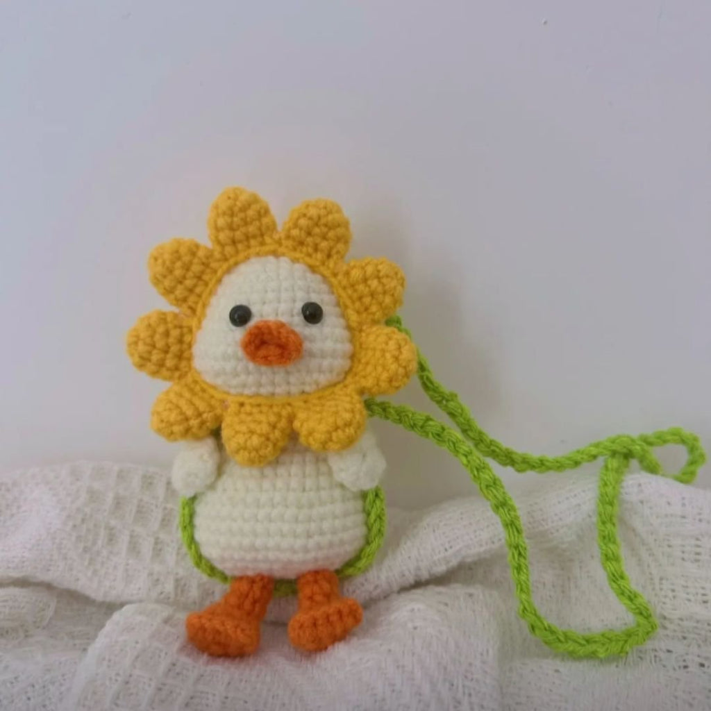 sunflower duck crochet pattern