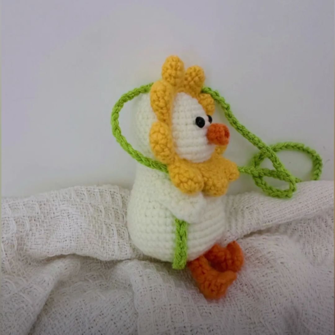 sunflower duck crochet pattern